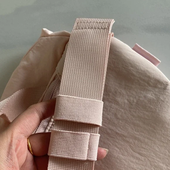Lululemon Light Pink Curved Crossbody Bag
